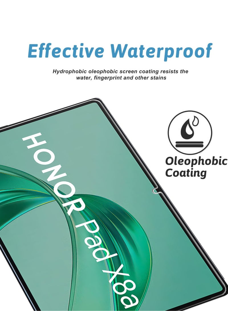 BYTER 2 Pieces For Honor Pad X8A 11 Inch Tempered Glass Screen Protector – High Transparency, Delicate Touch, Anti-Explosion, Smooth Arc Edges, Easy Installation, Screen Protector for Honor Pad X8A - Image 2