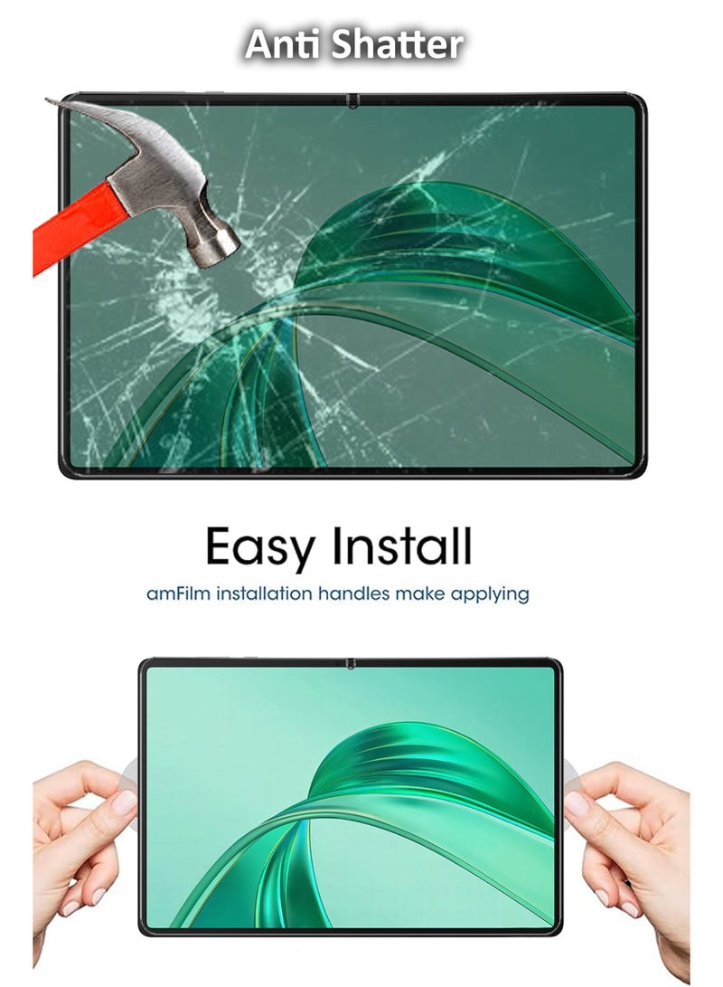 BYTER 2 Pieces For Honor Pad X8A 11 Inch Tempered Glass Screen Protector – High Transparency, Delicate Touch, Anti-Explosion, Smooth Arc Edges, Easy Installation, Screen Protector for Honor Pad X8A - Image 4