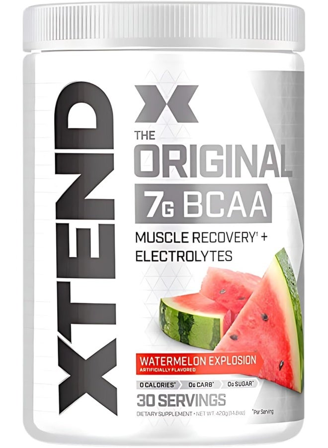 اسكتيند XTEND أورجينال BCAA لاستشفاء العضلات + إلكتروليتات، بنكهة البطيخ إكسبلوشن – 30 حصة - Image 1