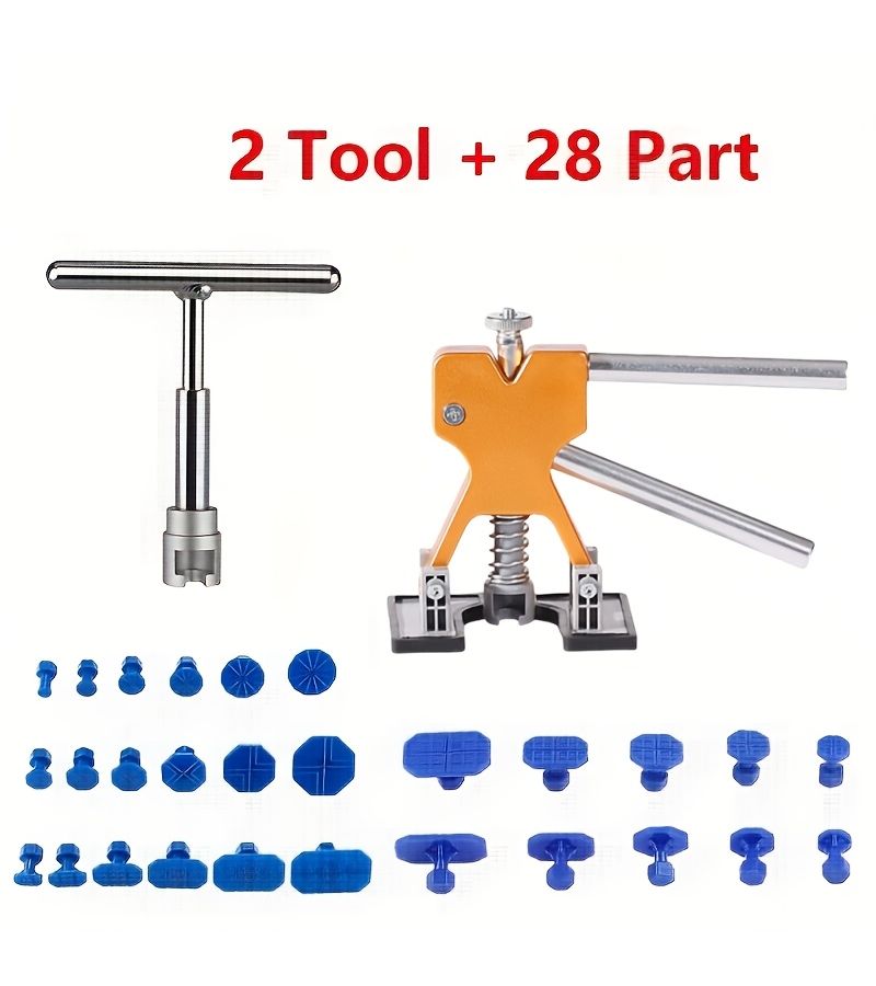 Paintless Dent Repair Kit 30pcs Car Dent Removal Tool with 2 Dent Pullers - Image 3