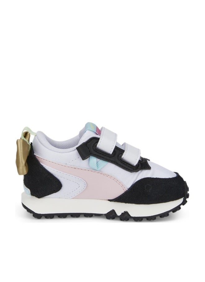 PUMA Rider FV BOW Kids Girls Low Top Trainer Shoes - Image 1