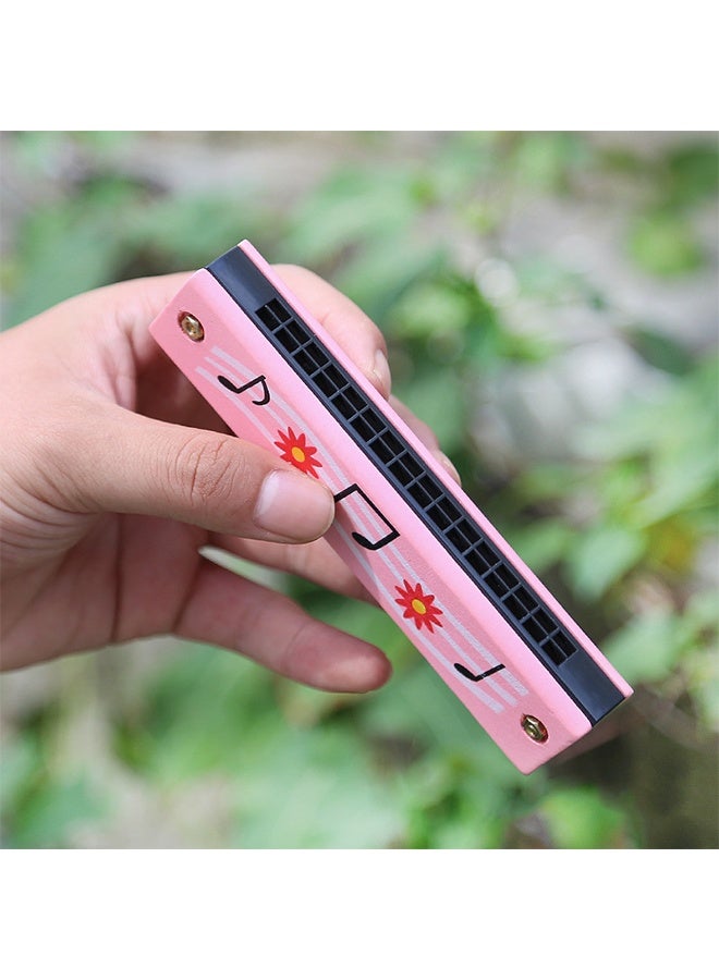 BEBLOSSOM 4-Pack Children’s Harmonicas – 16-Hole Double-Row Cartoon Harmonica Set, Non-Toxic Wooden Musical Instrument for Kids (3+) & Beginners, Lightweight, Pure Tone & Easy to Play - Image 4