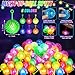 SHQDD 100PCS Light Up LED Bouncy Balls for Toddlers 13 Years Flashing Sensory Toys ChildSafe Rubber Ball with 6 Colors Bulk Party Favors Carnival Prizes for Kids Stress Relief Toys for Adults - Image 4