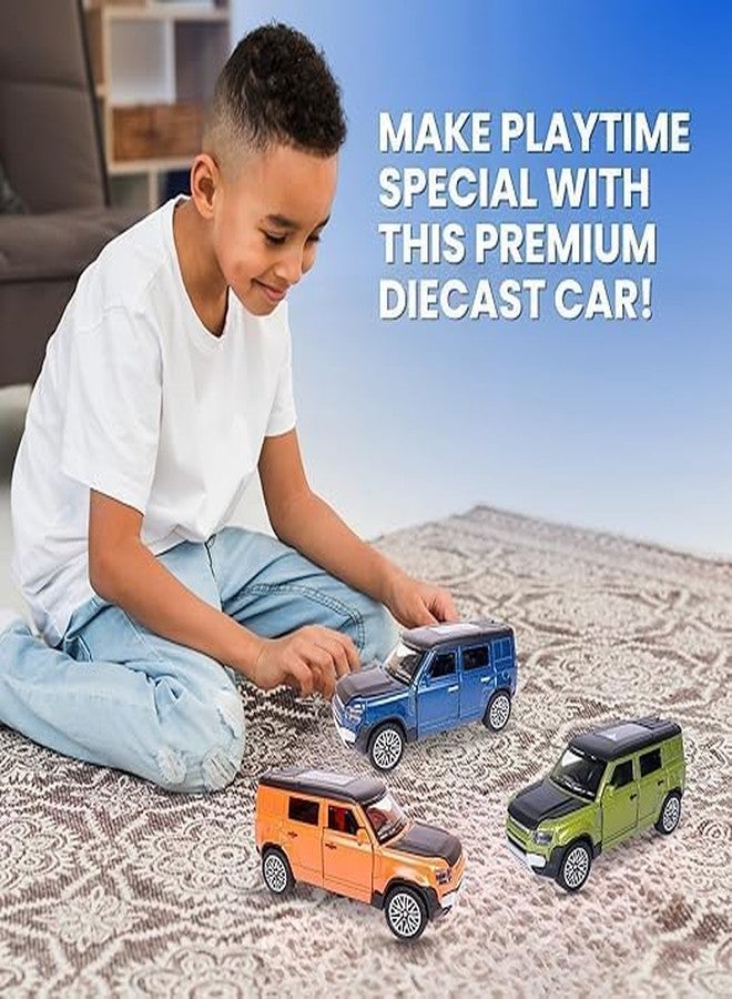 Royals hub Diecast 1:36 Defender Metal Body Car Model Openable Doors, Bonnet & Boot Pull-Back Action Toy for Kids Diecast Collector Display Model (Multi Color) - Image 3