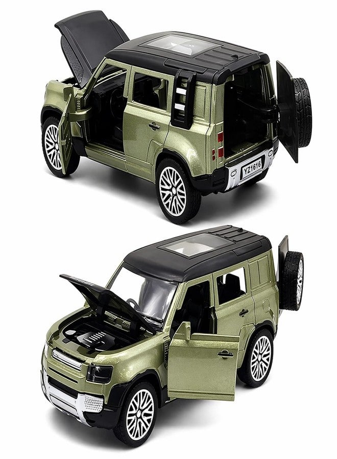 Royals hub Diecast 1:36 Defender Metal Body Car Model Openable Doors, Bonnet & Boot Pull-Back Action Toy for Kids Diecast Collector Display Model (Multi Color) - Image 1