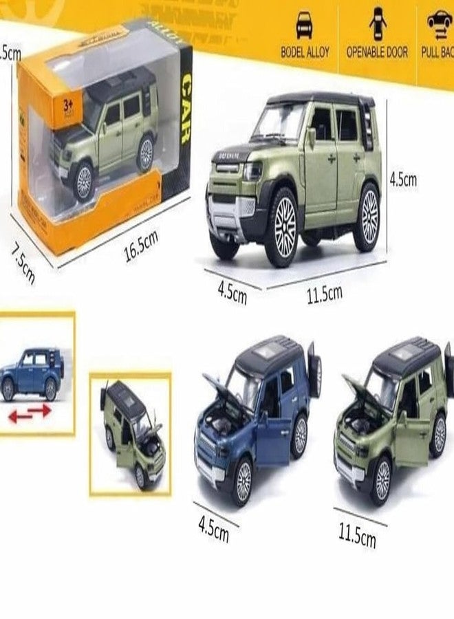Royals hub Diecast 1:36 Defender Metal Body Car Model Openable Doors, Bonnet & Boot Pull-Back Action Toy for Kids Diecast Collector Display Model (Multi Color) - Image 4