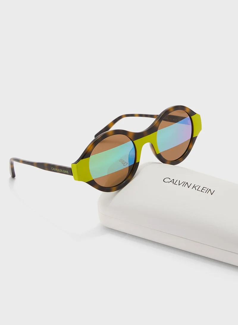Calvin Klein Jeans Ckj20505S Round Sunglasses