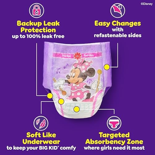 Pull-Ups Girls' Potty Training Pants, Size 2T-3T Training Underwear (16-34 lbs), 74 Count - Image 3