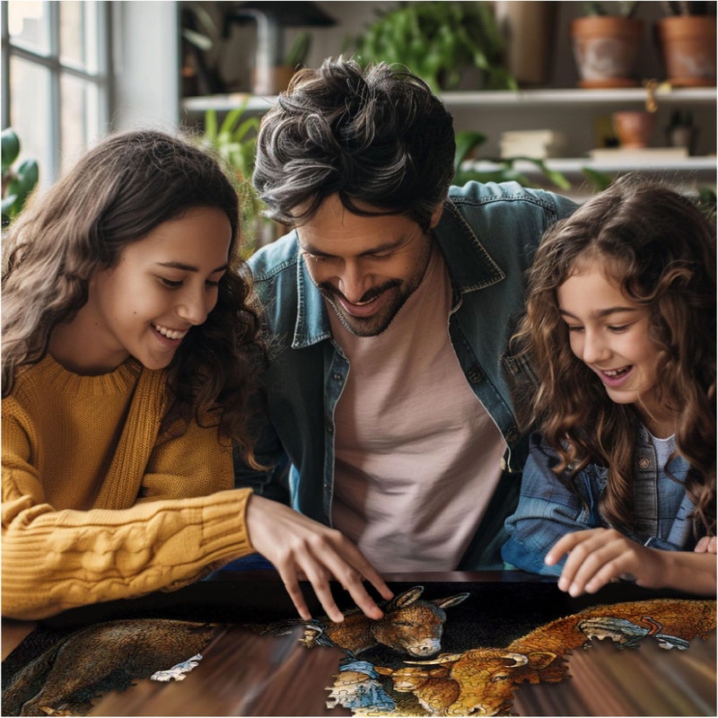 White Mountain O Night Divine Christmas Puzzles 1000 Pieces Jigsaw Puzzle for Adults and Family - Image 5