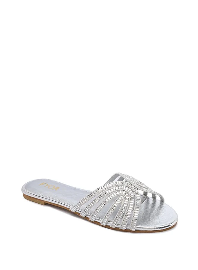 فايور Metallic Flat Sandal MY 401