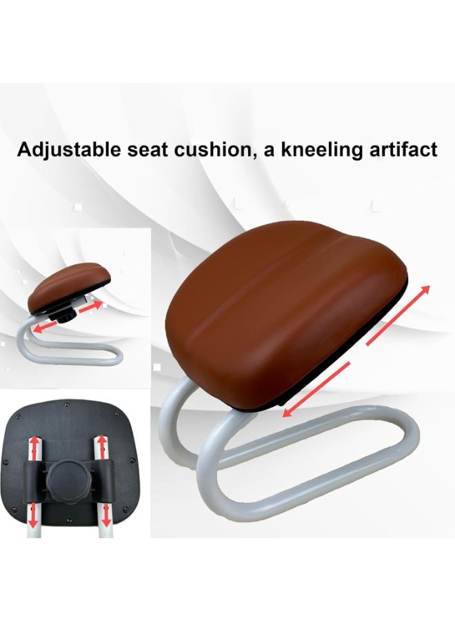 WALALLA Prayer Kneeling Bench,Adjustable Metal Stool, Meditation Cushion Seat With Non-Slip Leg Sleeve, Portable Chair for Home Yoga Studio, Comfortable Prayer Bench for Daily Use - Image 3