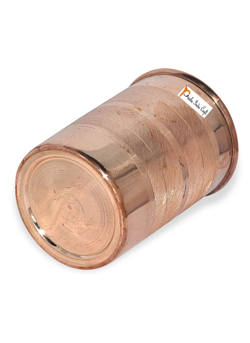 Prisha India Craft Prisha India Craft Luxury Design Copper Glass Tumbler 300 ML Set of 6  - Image 3
