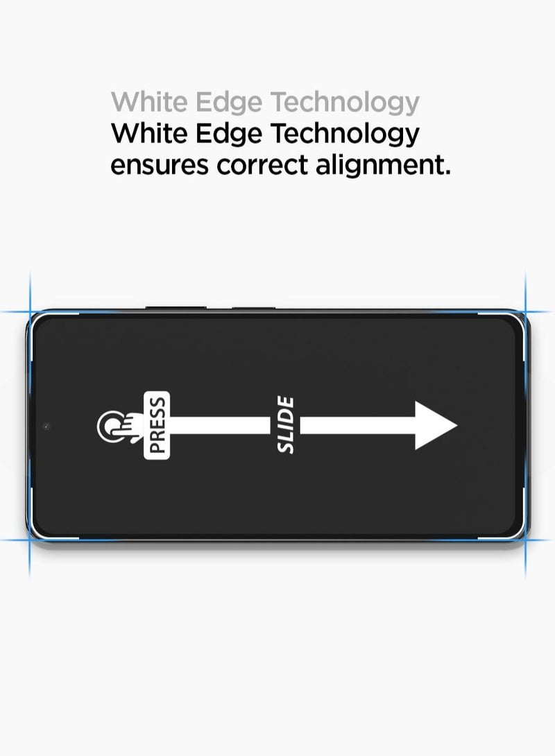 Spigen Glastr Slim for Xiaomi Redmi Note 10 and Redmi Note 10S Tempered Glass Screen Protector - Full Cover - Image 2