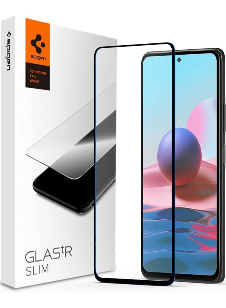 Spigen Glastr Slim for Xiaomi Redmi Note 10 and Redmi Note 10S Tempered Glass Screen Protector - Full Cover - Image 1