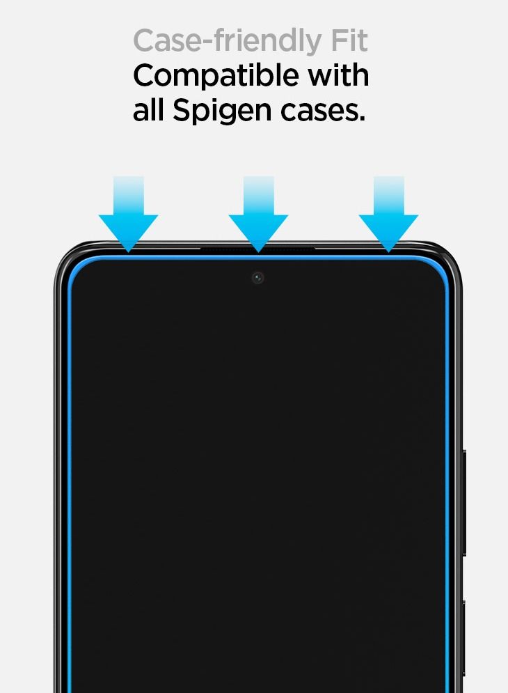 Spigen Glastr Slim for Xiaomi Redmi Note 10 and Redmi Note 10S Tempered Glass Screen Protector - Full Cover - Image 5