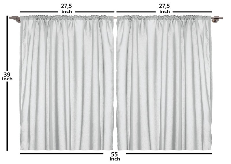 Ambesonne English Aura Kitchen Curtains  Vintage Farmhouse Tea Time Scenario with Gentle Peony Flowery Print  Window Drapes 2 Panel Set for Kitchen Cafe Decor  55"" x 39""  Sea Green Multicolor - Image 4