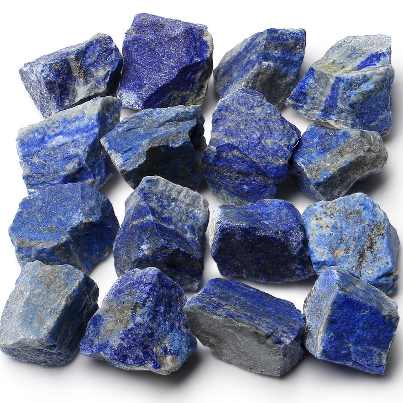 MAIBAOTA Natural Lapis Lazuli Crystal Stone Bulk Raw Healing Crystal Stones 1 Raw Rough Gemstones Rocks for Tumbling Polishing Cutting Quartz Crystals - Image 3