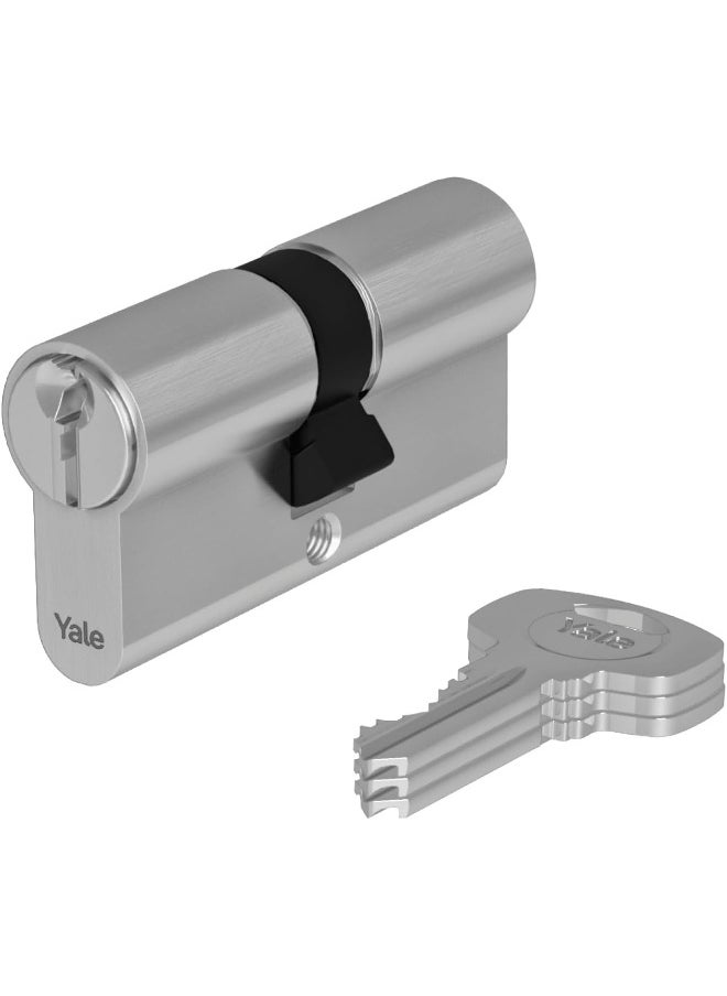 Yale Yale 500 Series Euro Profile Cylinder - Double - 30/30 - Satin Nickel - Blister Quantity 1  - Image 2