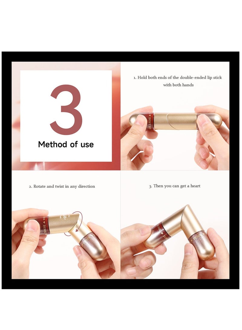 DEROL Lip Gloss Plumper Hyaluronic Acid High Shine Super Shine Non-Sticky Color Lips Stain Oil Liquid Lipstick Glaze Glitter Lifter Long Lasting Waterproof Moisturizing for Women Girls  - Image 3