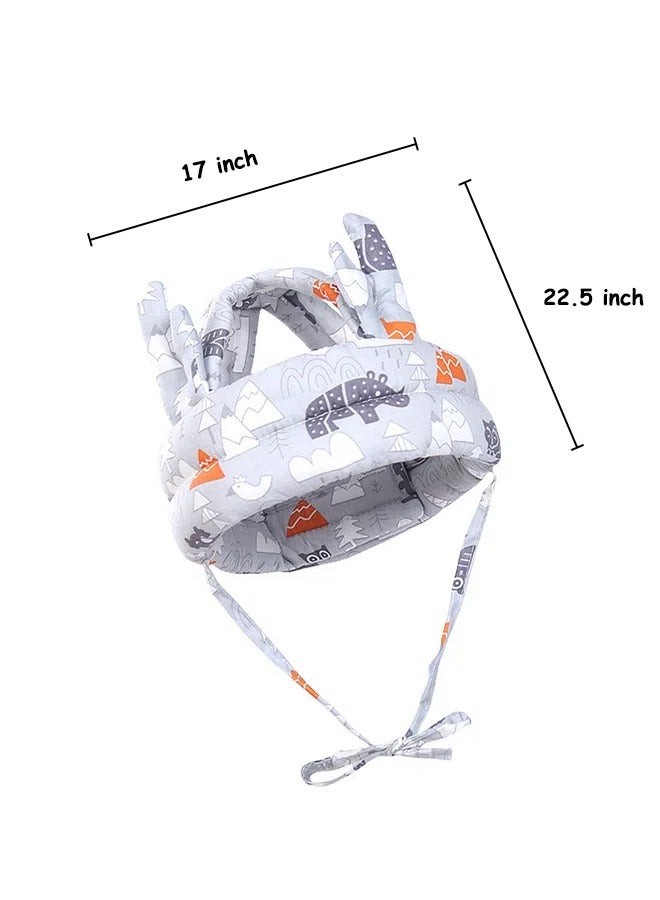 aoduoyaya Baby Safety Helmet Baby toddler anti-fall hat Children's head protection hat Anti-fall head protection hat Thick Adjustable size Lightweight and breathable Suitable for all seasons - Image 2
