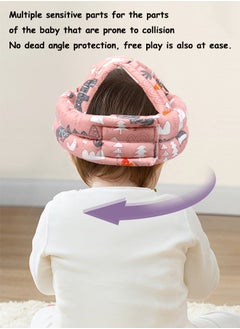 Generic Baby Safety Helmet Baby toddler anti-fall hat Children's head protection hat Anti-fall head protection hat Thick Adjustable size Lightweight and breathable Suitable for all seasons  - Image 5