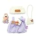 Ciunura Doll Clothing for Labubu Premium Outfits for Labubu Dressing up Doll Accessories for LabubuPurple Overall - Image 3