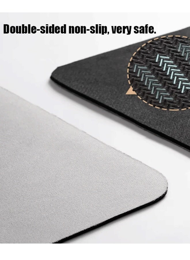 Reelyo Super Absorbent Bath Mat Washable Quick Dry Bathroom Floor Anti-Slip Mats-Rubber Backing Washable Bath Mats Stain-Resistant, And Easy To Clean For Bathroom Rugs Fit Under Door-Bath Rug For In Front Of Sink Bathtub Shower Room, Diatomaceous Earth Grey - Image 4