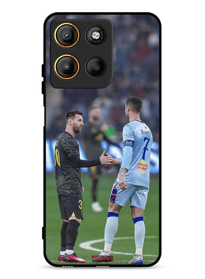 Tolwak Motorola Moto G15 Protective Case Cover Messi And Ronaldo