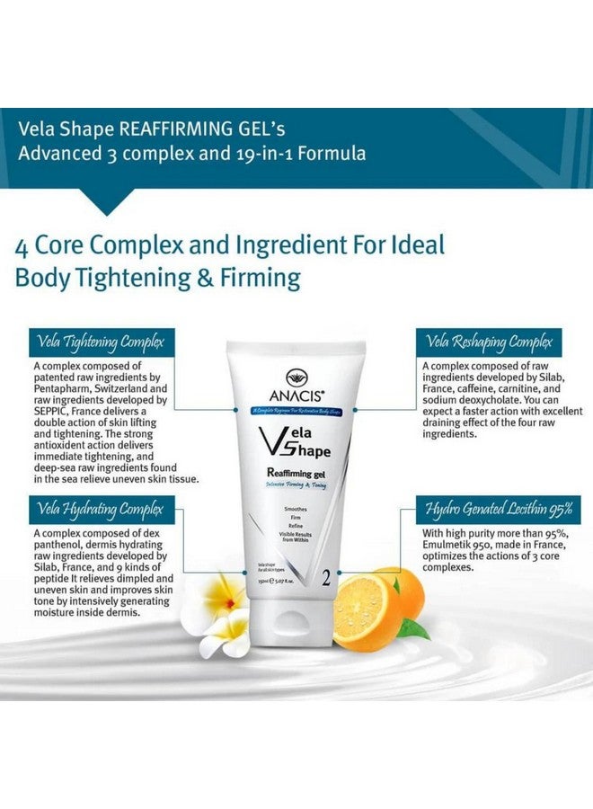 Anacis Cellulite Cream Treatment Reaffirming Complex Gel Diminishes The Appearance Of Uneven Skin Tone And Rejuvenate 5.07 Oz