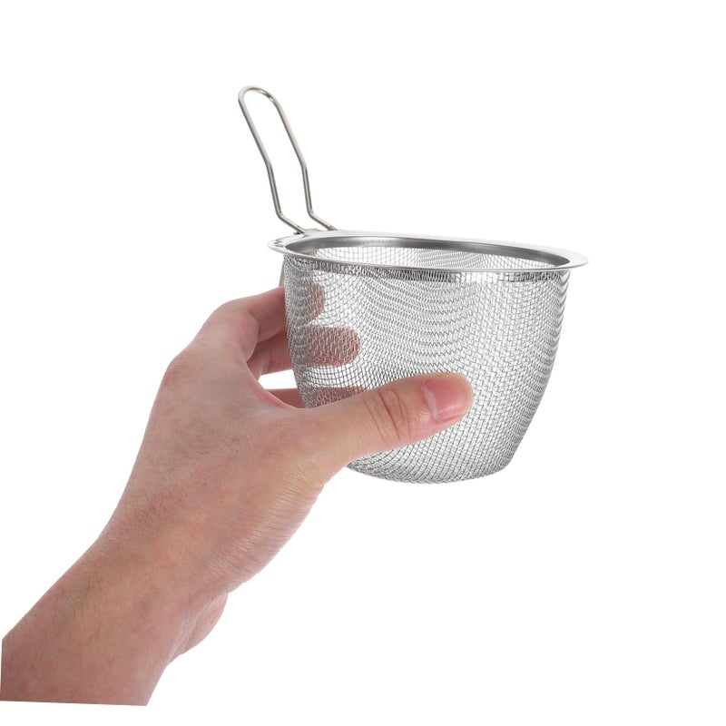 Fine Mesh Soup Strainer Basket For Noodles And Frying Easy To Clean Size 17 30X11 20X9 50CM - Image 5