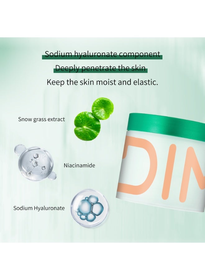 DIMOT Centella Asiatica Moisturizing Pads (70 pcs) Hydrating, Soothing, Repairing, and Barrier-Repairing Cotton Pads - Image 3