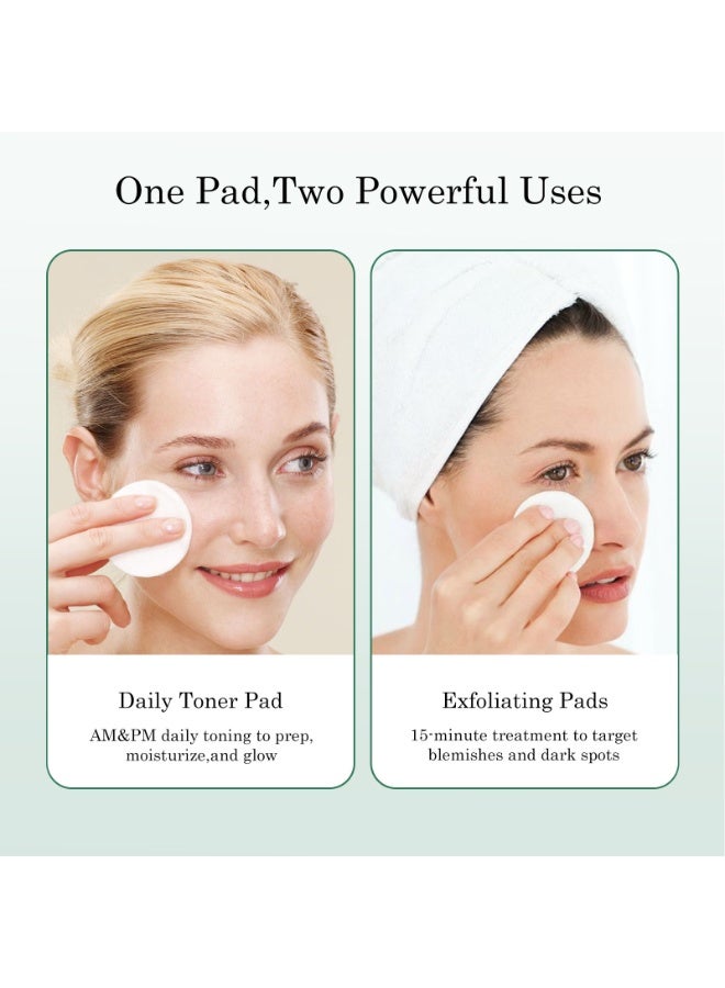 DIMOT Centella Asiatica Moisturizing Pads (70 pcs) Hydrating, Soothing, Repairing, and Barrier-Repairing Cotton Pads - Image 2