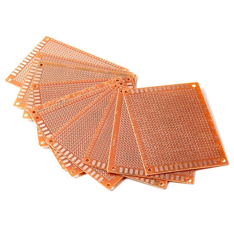 10pcs 7*9cm Solder Finished PCB for DIY Circuit Board Breadboard (Golden) - Image 4
