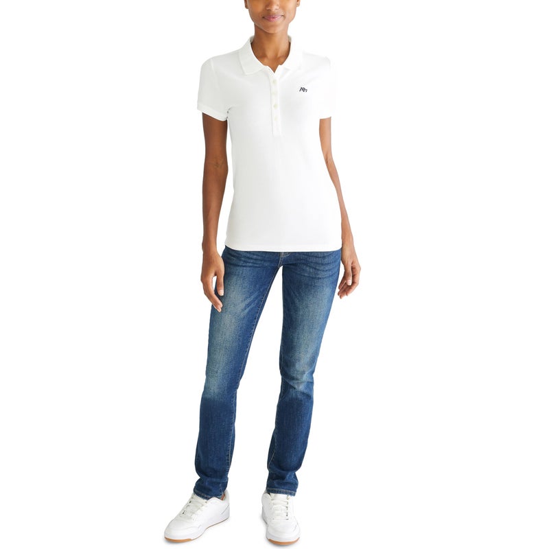 Aeropostale Aero Solid A87 Polo, Bleach, S - Image 2
