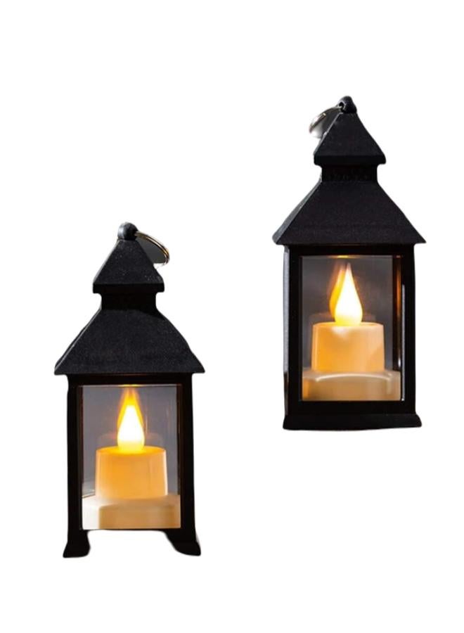 مجموعة من 2 فوانيس معدنية - Image 1