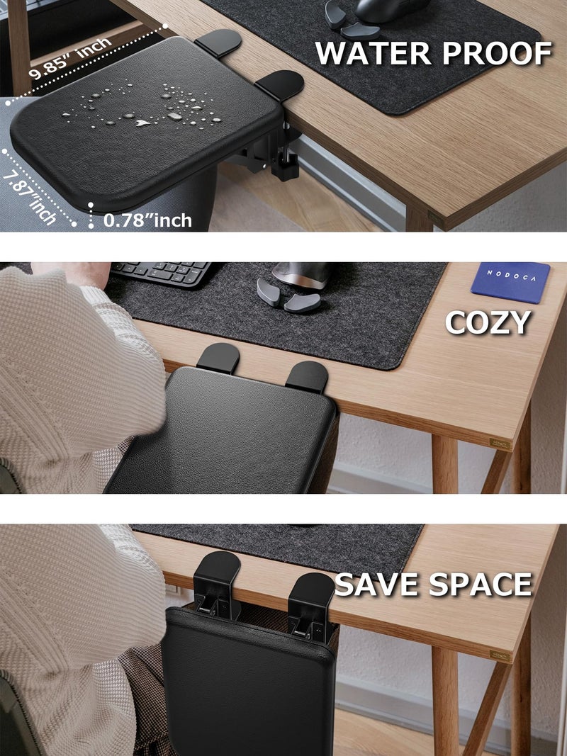 NODOCA Arm Rest for Desk, Ergonomics Wrist Rest, Desk Extender, Soft Sponge Built-in, Comfortable Arm Support for Desk, Foldable Elbow Rest for Desk, Home, Office(1pcs) - Image 4