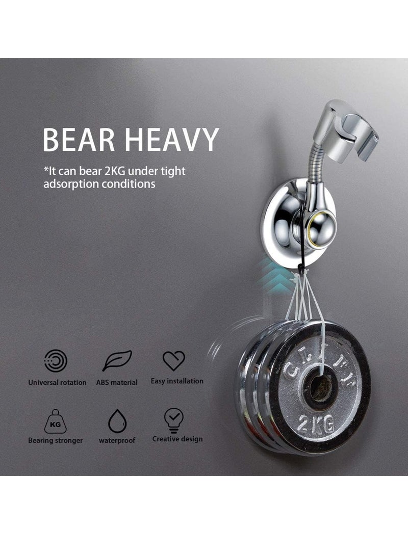 كيلا حامل رأس الدش، حامل دش محمول بقاعدة شفط بارتفاع قابل للتعديل، حامل شفط متعدد الاتجاهات قابل للإزالة مثبت على الحائط لإكسسوارات الحمام المنزلية - Image 4