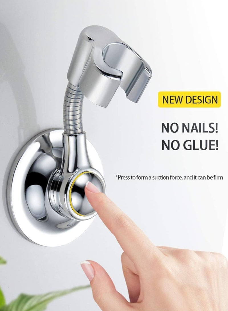 كيلا حامل رأس الدش، حامل دش محمول بقاعدة شفط بارتفاع قابل للتعديل، حامل شفط متعدد الاتجاهات قابل للإزالة مثبت على الحائط لإكسسوارات الحمام المنزلية - Image 5