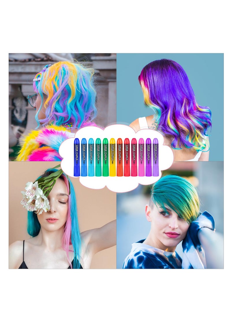 SYOSI Hair Chalk for Girls, Washable Temporary Hair Color for Kids, Great Teen Girl Gifts Idea, Birthday Gifts for 10 Year Old Girls, Girl Gifts Age 10-12 - Kids Hair Dye Temporary, Cosplay Hair DIY Party - Image 5