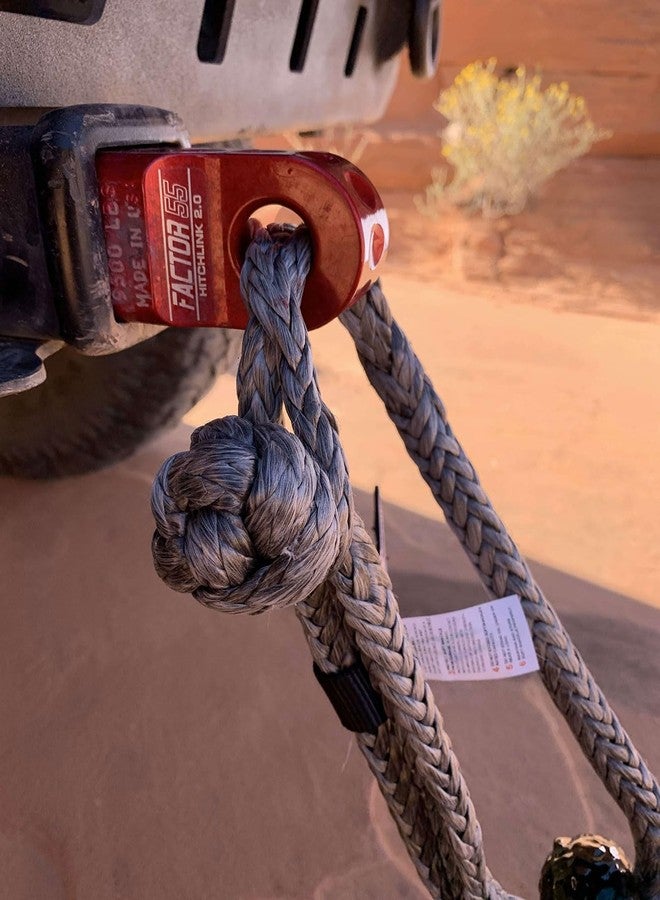 فاكتور 55 Factor 55 00020-04 Hitchlink 2.0، مصمم لتحمل وزن يصل إلى 9500 رطل، وأقصى حمولة عند 51000 رطل. حوّل مستقبل وصلة السحب في سيارتك إلى نقطة سحب. مثالي لمغامرات الطرق الوعرة بسيارات الدفع الرباعي - أسود - Image 4