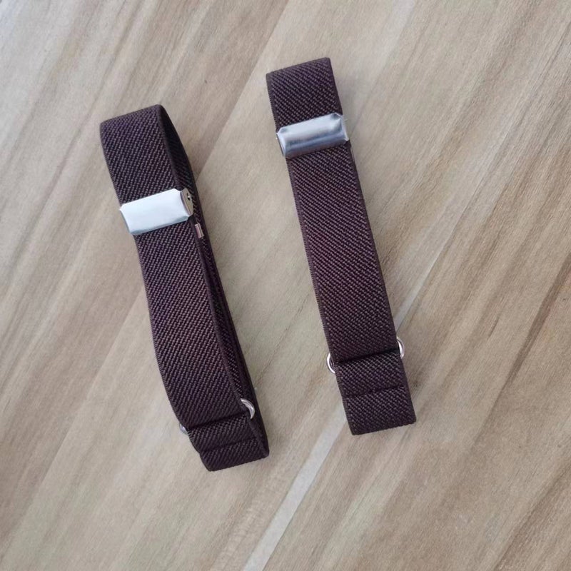 Elastic Armband Sleeve Garters Unisex Khaki 2cm  - Image 2