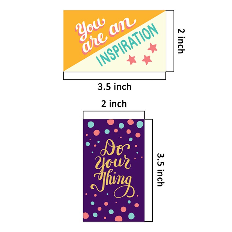 Youngever 300 Pack Motivational Quote Cards, 100 Unique Inspirational Designs Cards, Business Card Sized Encouragement Cards, Gifts for Employees, Thinking of You Gifts, Appreciation Cards - Image 2