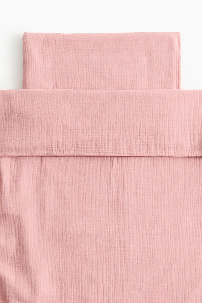 H&M Muslin cot duvet cover set