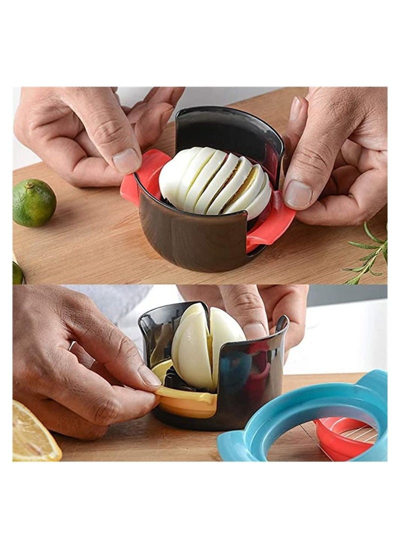 Y&D - Egg Slicer, Cutter for Hard Boiled Eggs, 3 in 1 Stainless Steel Wire Slicer Strawberry or Soft Fruits and Vegetables,with Sturdy - Image 1