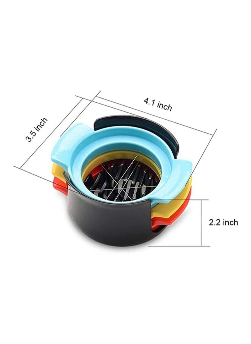 Y&D Egg Slicer, Cutter for Hard Boiled Eggs, 3 in 1 Stainless Steel Wire Slicer Strawberry or Soft Fruits and Vegetables,with Sturdy  - Image 2