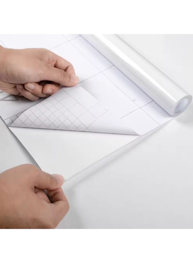ركس رول ستيكر لميع ابيض للرسم و الطباعة لاصق 50 متر * 1.37 سم - Image 2