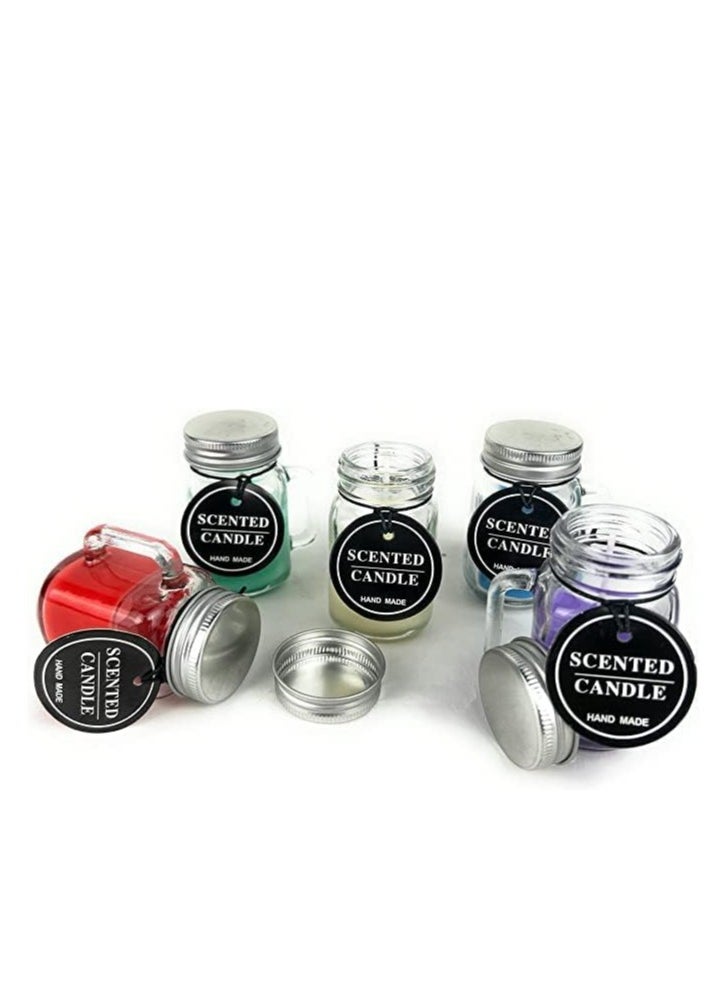 Generic Scented Candles in Glass Jar with Lid – 2 Pieces with Different Scents for Fragrance Enhancement  - Image 1