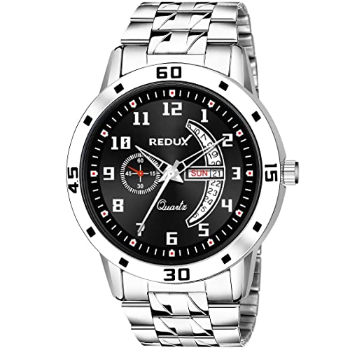 REDUX Stainless Steel Mw-407 Analogue Black Dial Watch For Men's & Boy's - Image 1