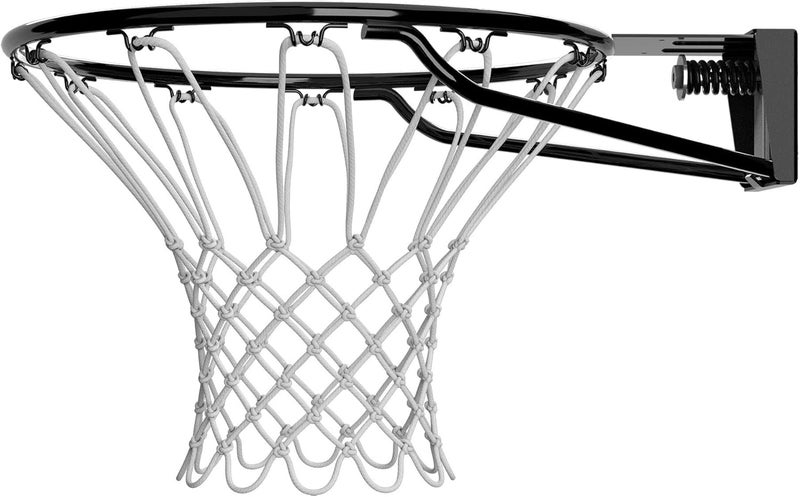 SPALDING Regulation Size 18" Steel Basketball Rim with Net Included | Choose from Fixed or Breakaway | Replacement Rim for Indoor or Outdoor Hoop - Image 3