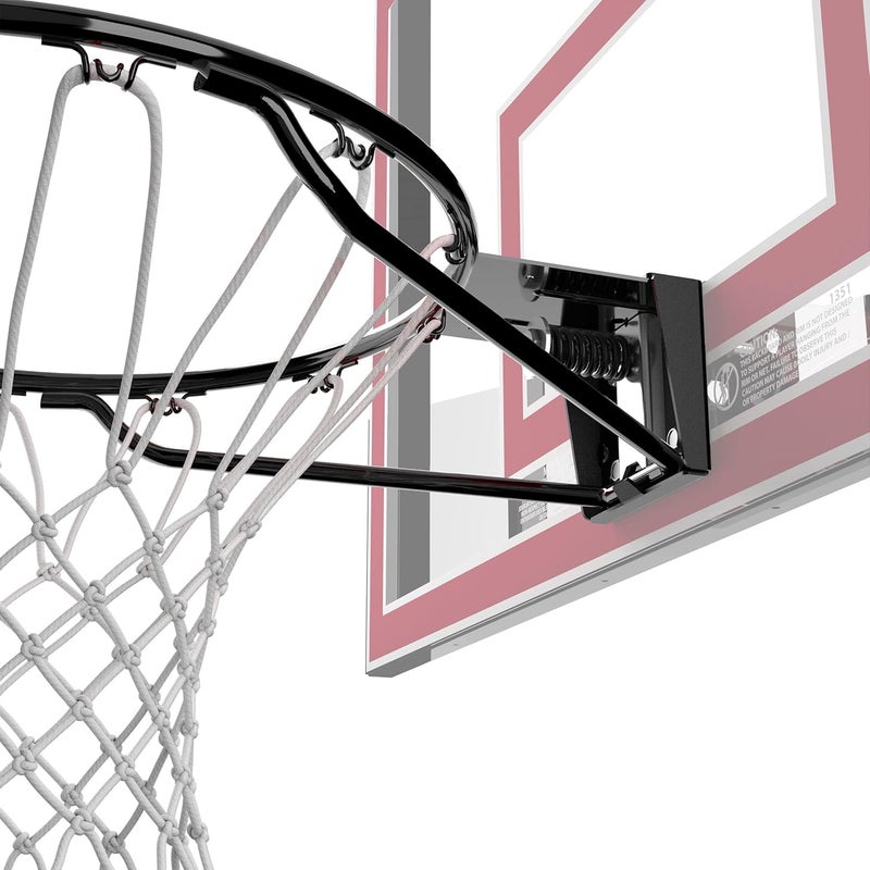 SPALDING Regulation Size 18" Steel Basketball Rim with Net Included | Choose from Fixed or Breakaway | Replacement Rim for Indoor or Outdoor Hoop - Image 4